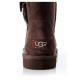 Ugg высокие шоколадные , с 3-мя пуговицами